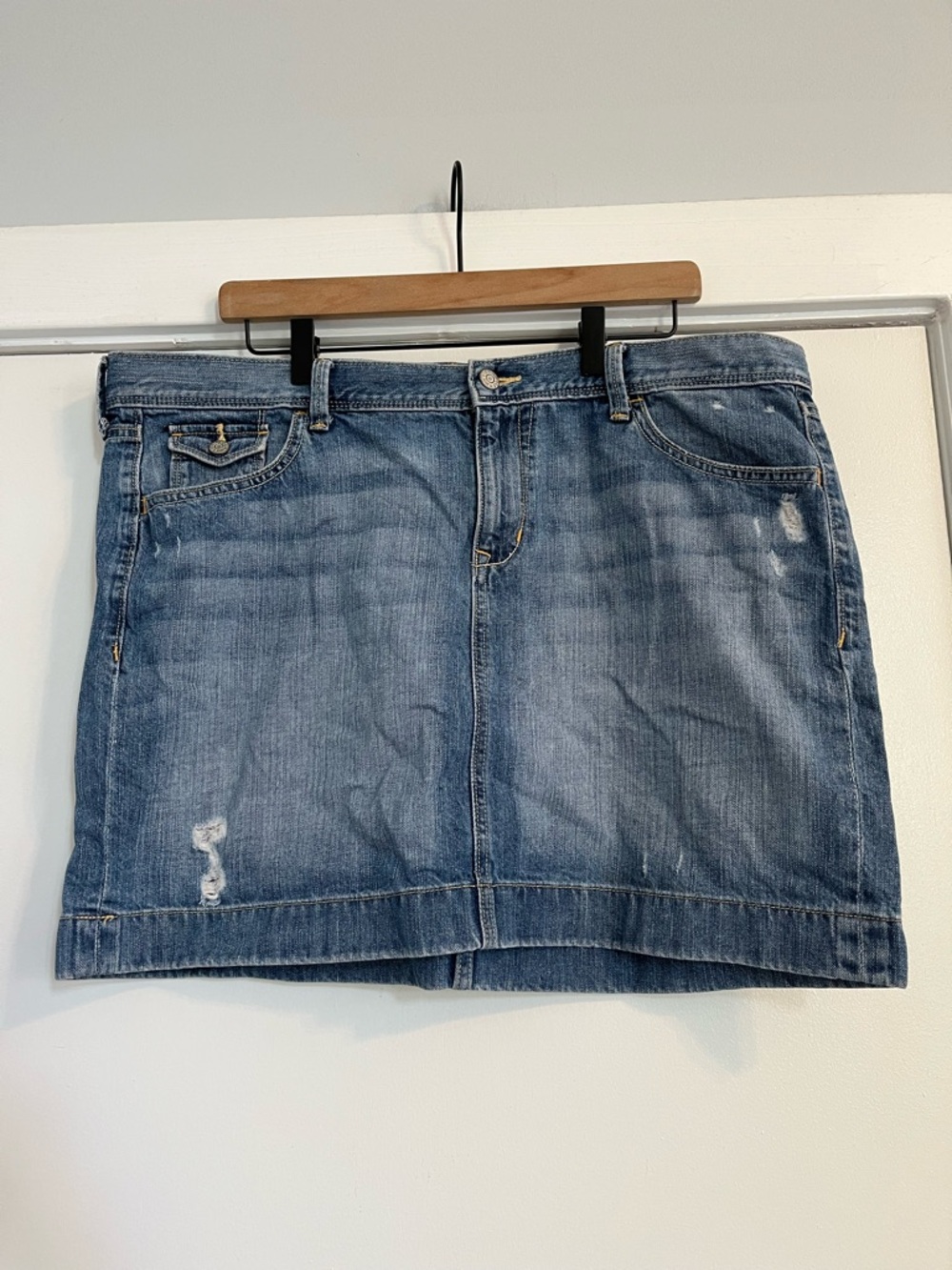 Old Navy Blue Jean Denim Mini Skirt plus size 16